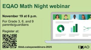 Poster for EQAO Math Night